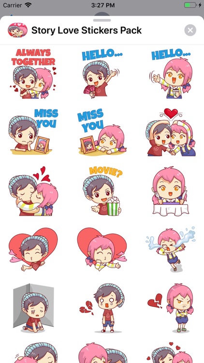 Story Love Stickers Pack