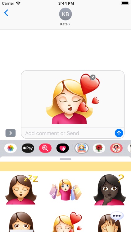 Girl Life Emoji Sticker