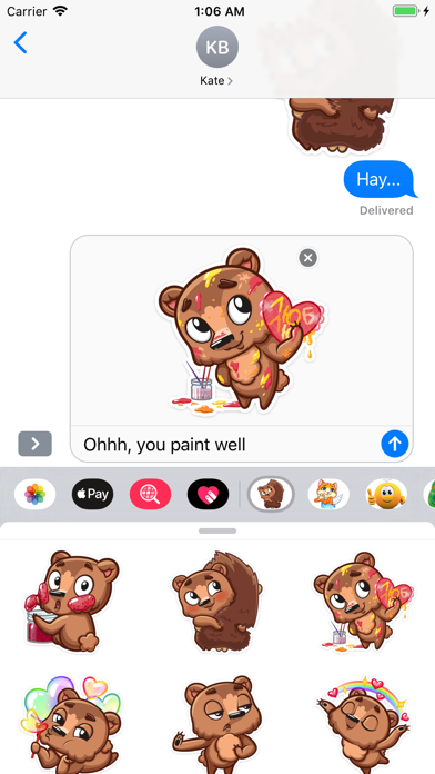 Brownie Love Stickers screenshot 2
