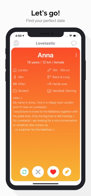 Lovetastic: Pictureless Dating On The App Store