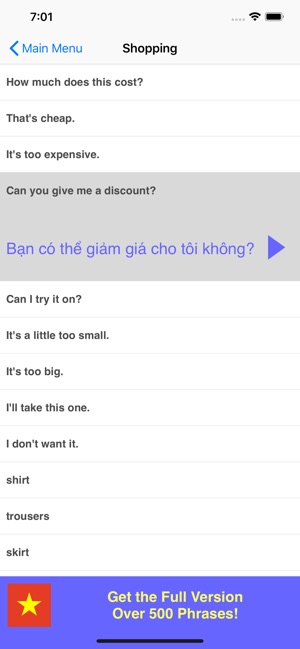 Speak Vietnamese Phrases Lite(圖3)-速報App