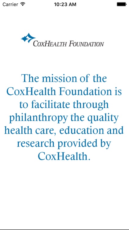 CoxHealth Foundation App