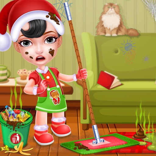 Christmas House Cleaning Games Icon