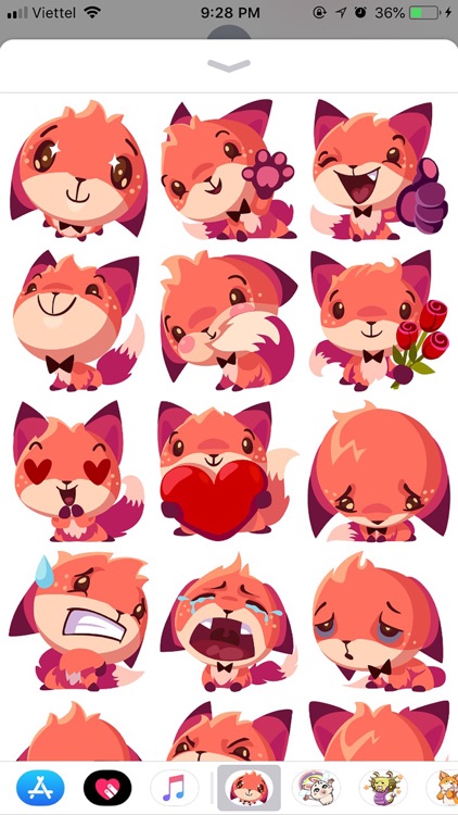 Fox Cute Pun Funny Stickers