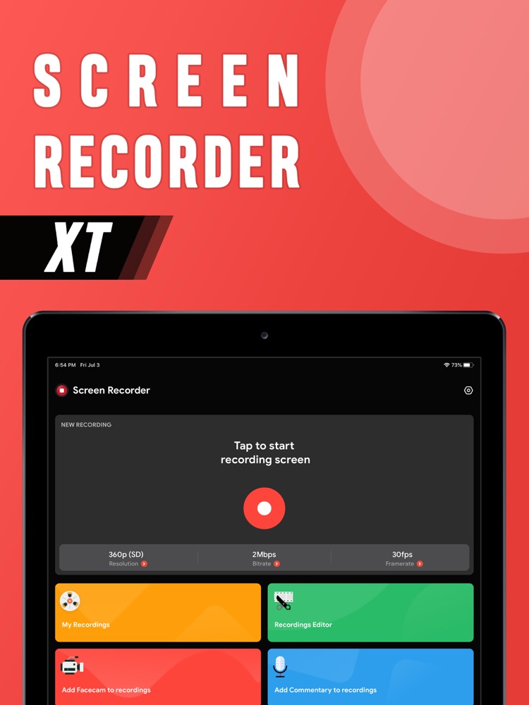 Screen Recorder XT App for iPhone Free Download Screen Recorder XT