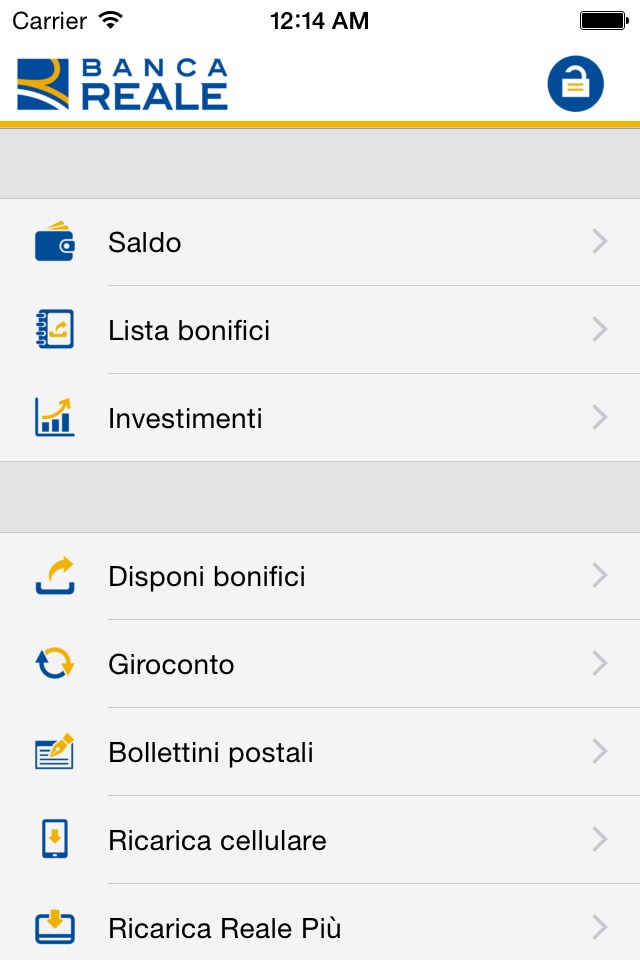 Banca Reale App screenshot 2