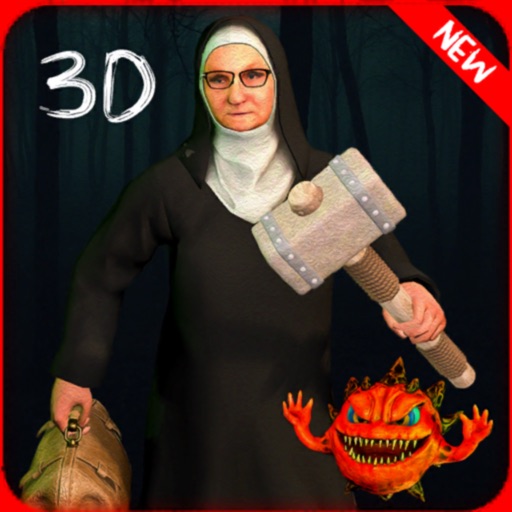Scary Evil Nun Granny Games 3D Icon