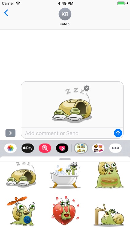 Snail Emoji Stickers screenshot-3