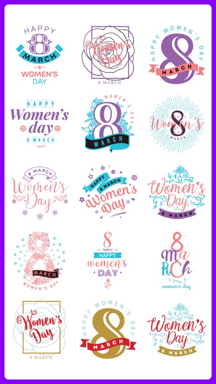 Women's Day Wish Stickers Emo screenshot-1