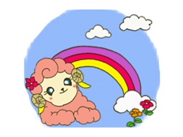 Adorable Baby Sheep Sticker