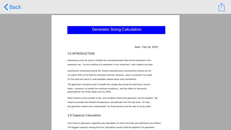Generator Sizing Calculation screenshot-8