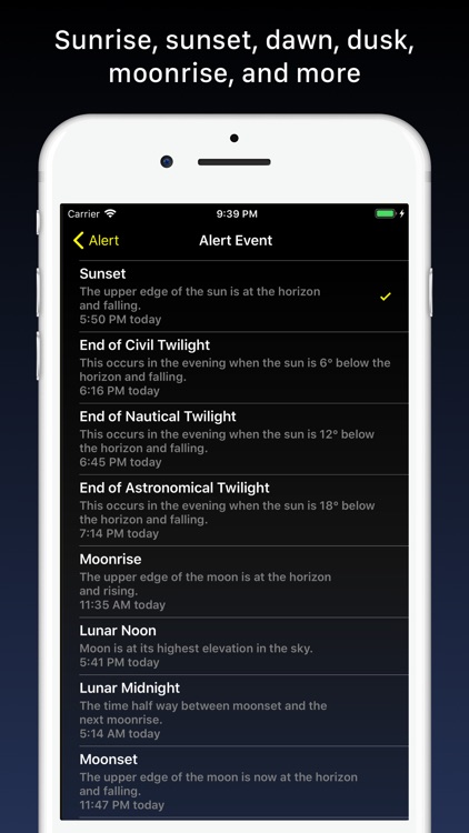 Sundial - Solar & Lunar Times screenshot-3