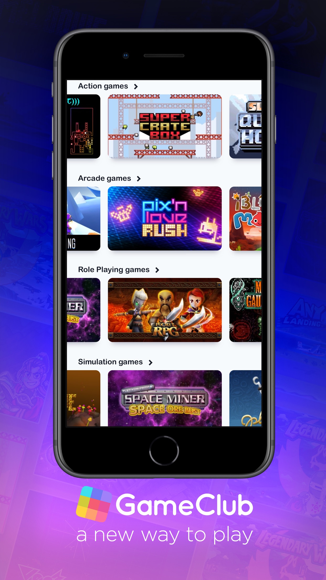 Screenshot do app GameClub - a new way to play!