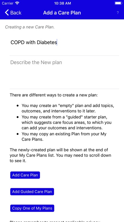 Care Planning Made Easy