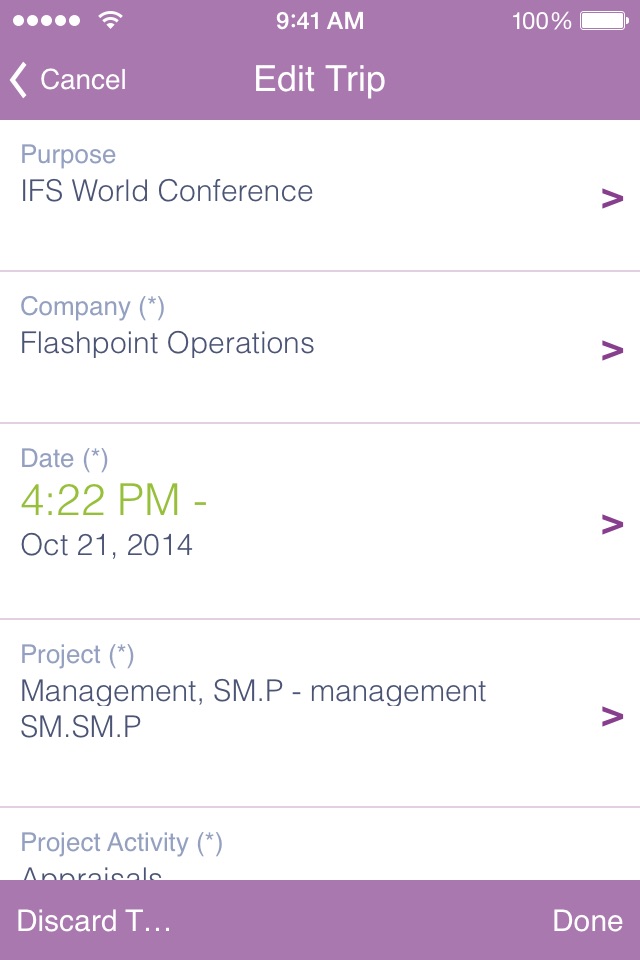 IFS Trip Tracker 9 screenshot 4