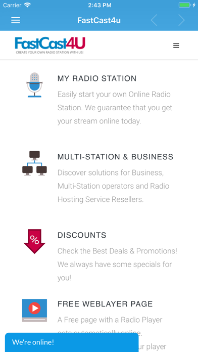 FastCast4u Online Radio App screenshot 4