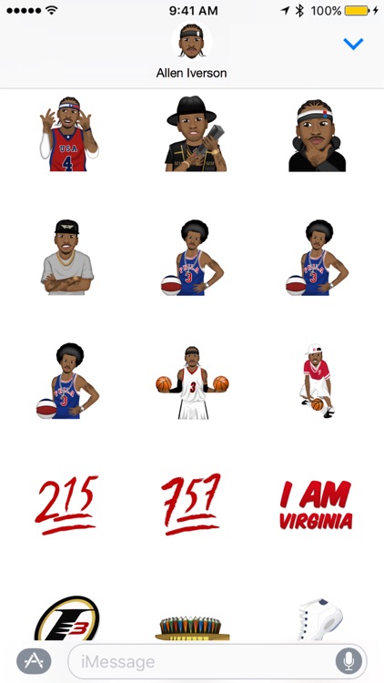 Allen Iverson™ - Moji Stickers