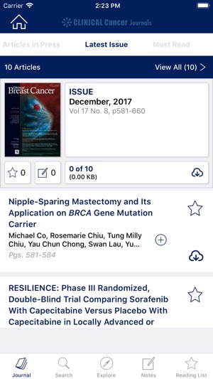 Clinical Cancer Journals(圖3)-速報App