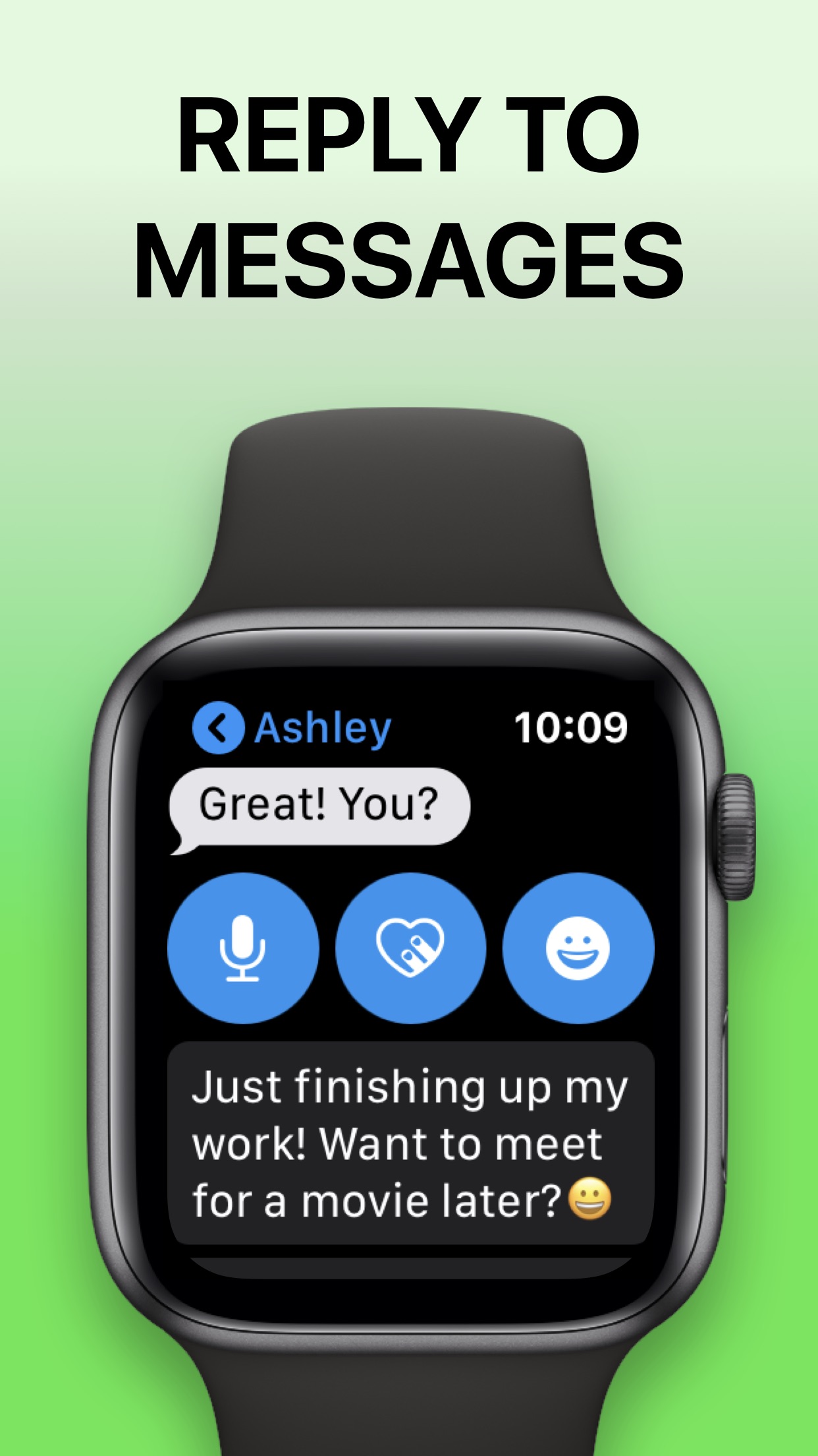 Screenshot do app FlickType - Watch Keyboard