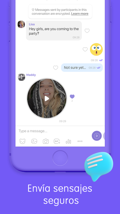 Viber Messenger iPhone Capturas de pantalla