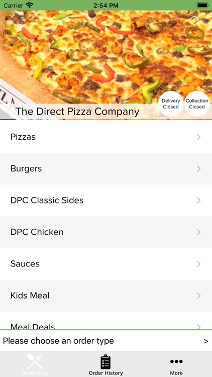 The Direct Pizza Company.