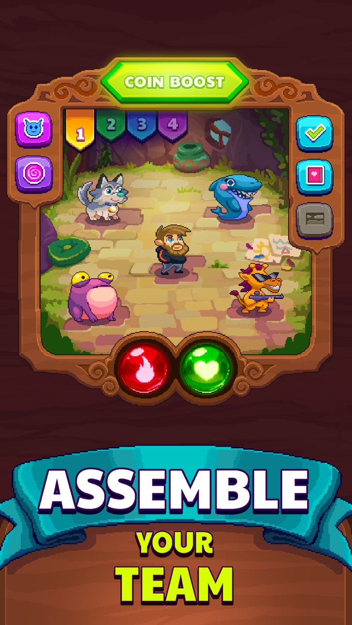 PewDiePie's Pixelings Idle RPG Hack screenshot 5 - iOS game interface