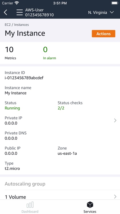 AWS Console screenshot-4