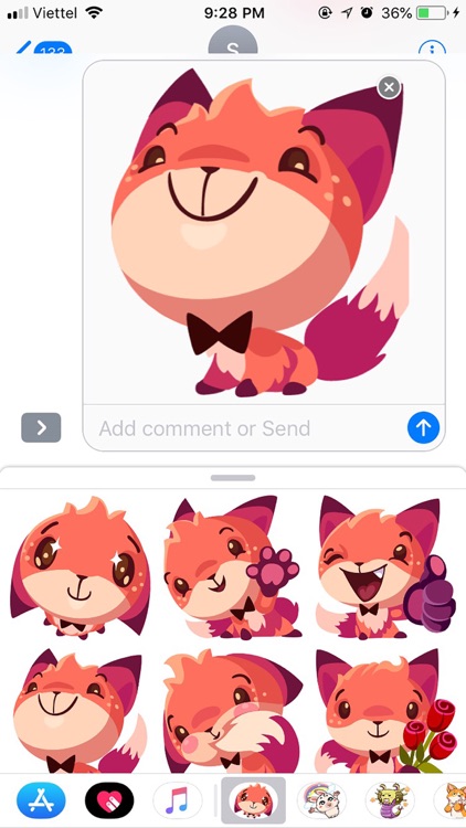 Fox Cute Pun Funny Stickers