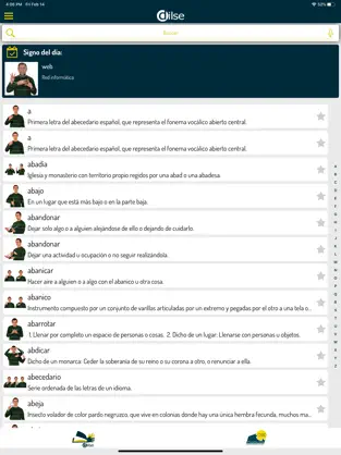 Screenshot 1 Diccionario LSE iphone