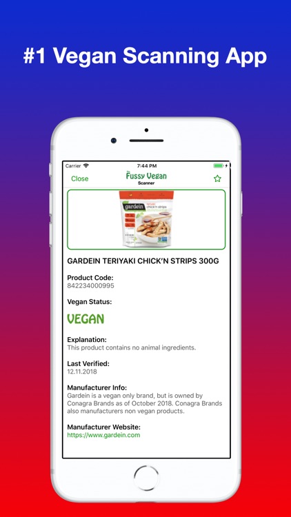 Fussy Vegan Scanner