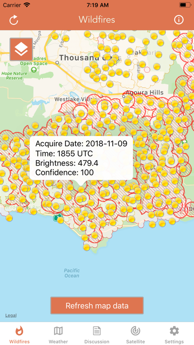 Wildfire - Fire Map Info Screenshot