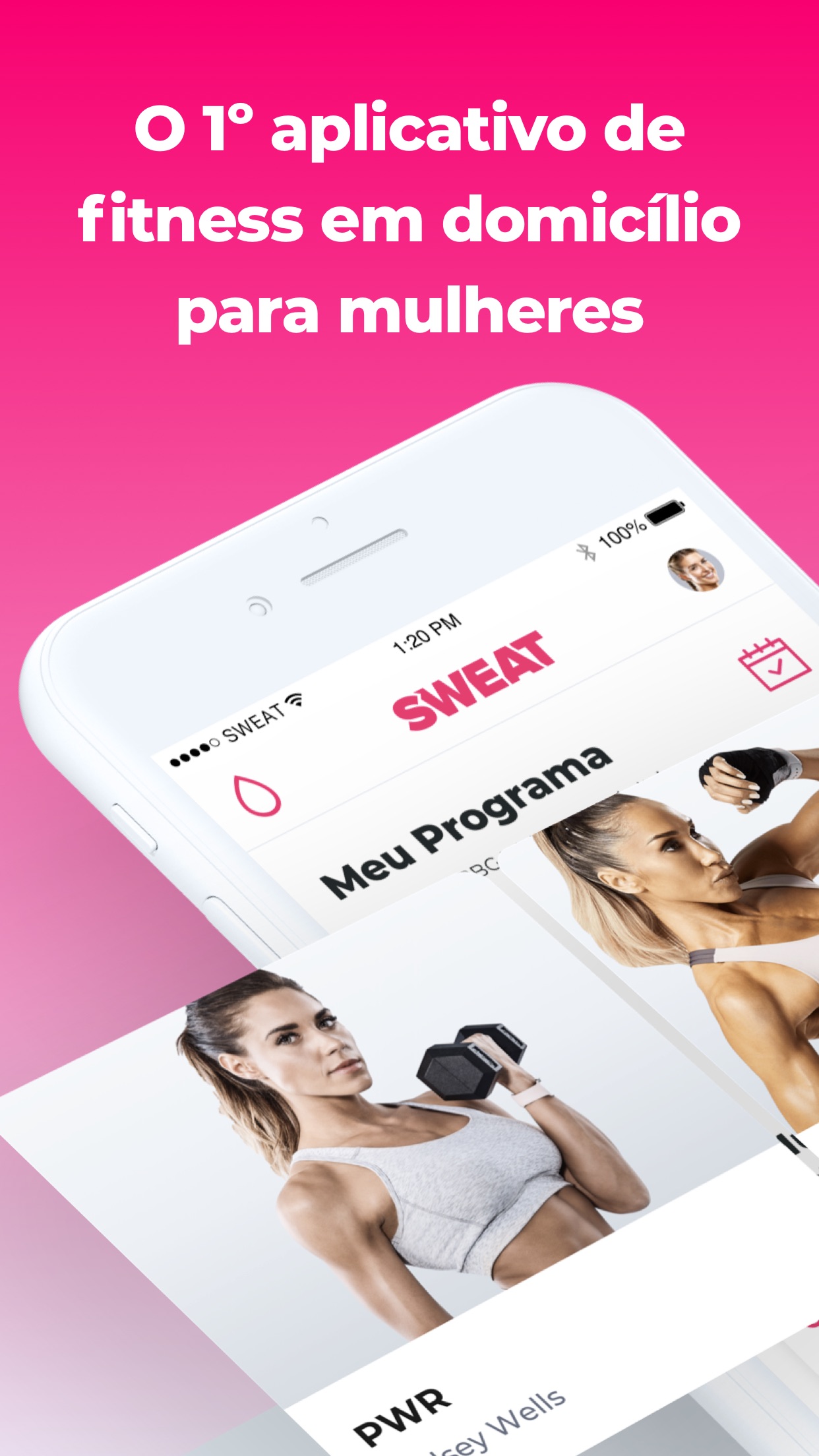 Screenshot do app SWEAT: Fitness Kayla Itsines