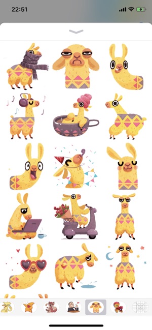 Hipster Lama Funny Stickers(圖1)-速報App