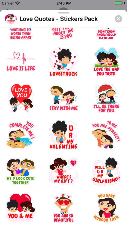 Love Quotes - Stickers Pack