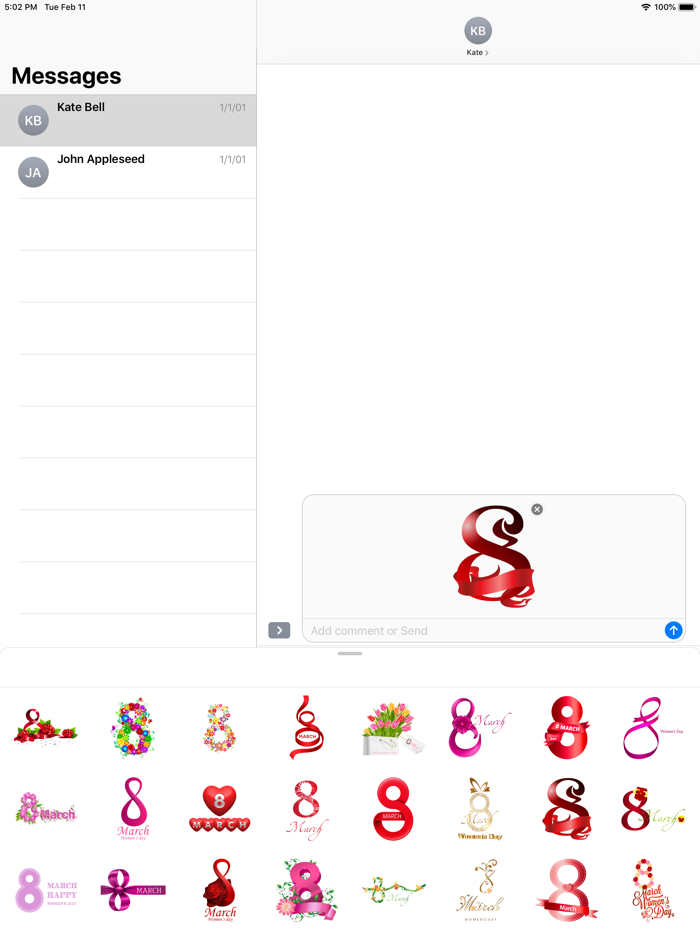 Womens day stickers HD