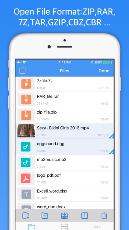 Unzip - zip file opener