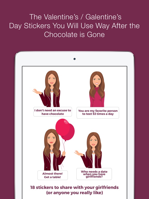 Screenshot #4 pour Galentine's Day stickers (K)