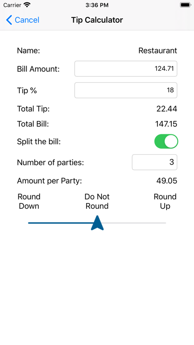 How to cancel & delete Split The Tip from iphone & ipad 1