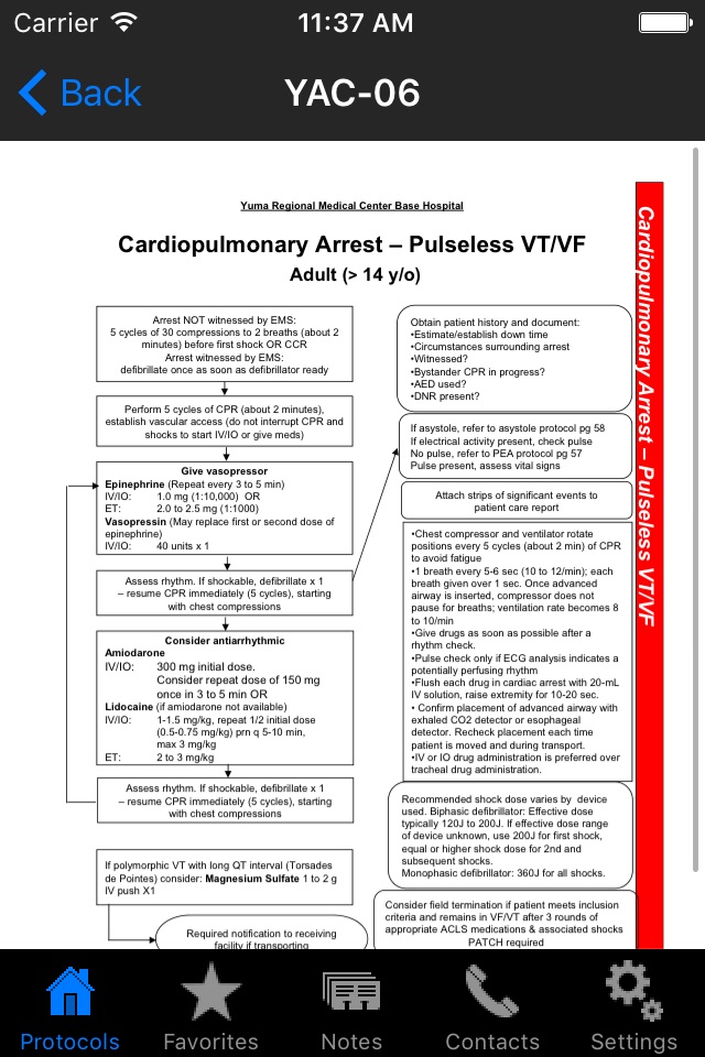 WACEMS Protocols screenshot 3