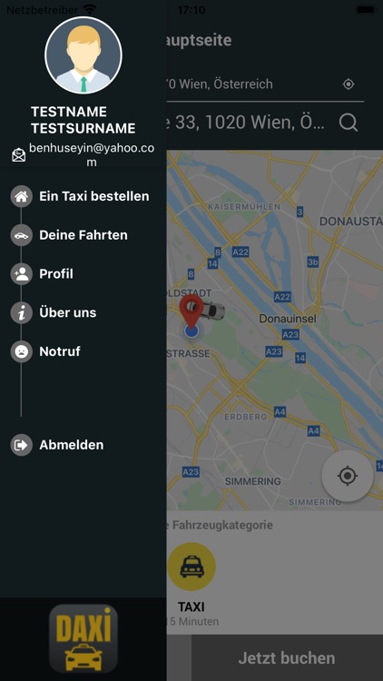 Daxi - Taxi bestellen in Wien screenshot-9