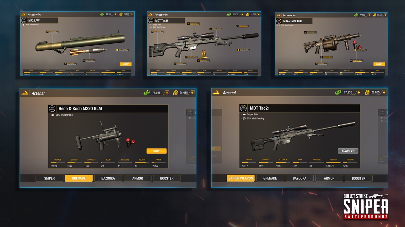 Bullet Strike: Sniper 3D PvP - VIP Hack screenshot 5 - iOS game interface