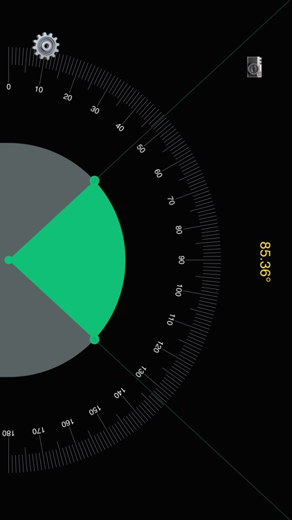 Protractor Edge-angle measure