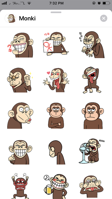 Monki - Animated Stickers screenshot 2