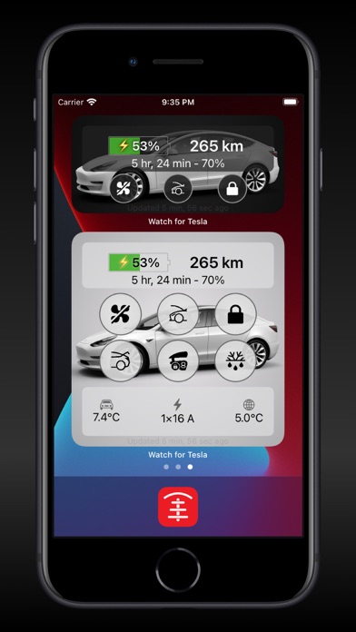 Watch app for Tesla Watch app for Tesla
