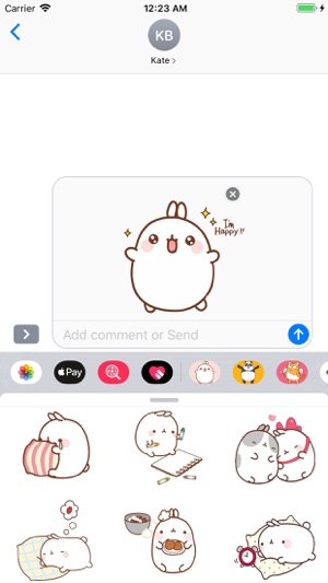 Cute Cartoon Bunny Stickers(圖4)-速報App