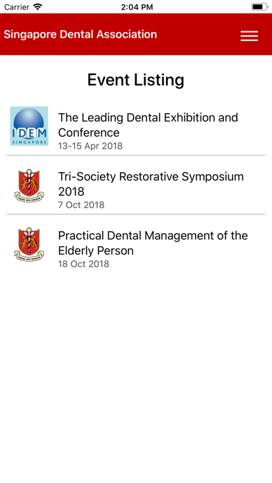 Singapore Dental Association screenshot 2