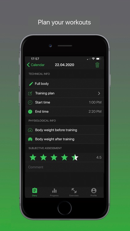 Barbell - Training diary