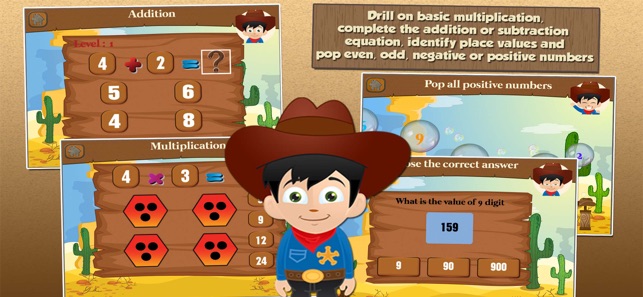 Cowboy Kid Games for 2nd Grade(圖2)-速報App