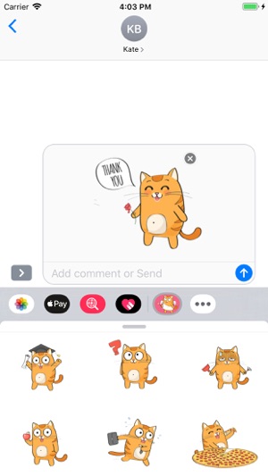 Cute Cartoon Cat Stickers(圖4)-速報App