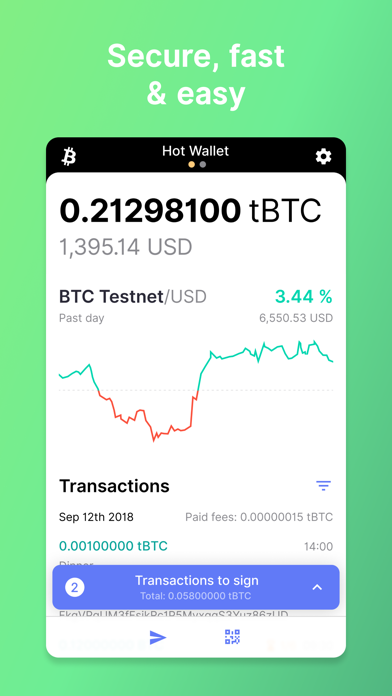 BTC Testnet Wallet for COINiD screenshot 3